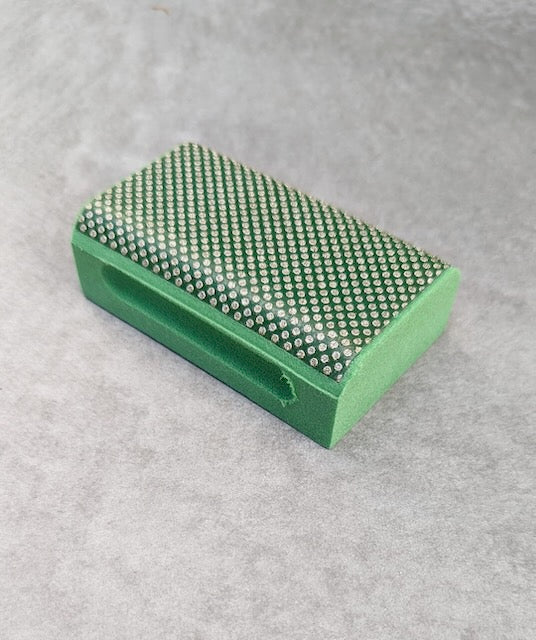 Curved diamond coated sanding block for microcement - 60 grit - 60 grit