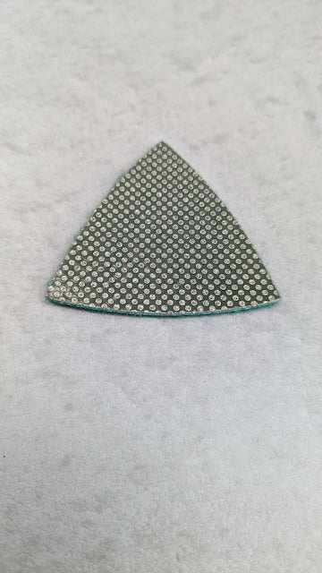 HOMESOM 80mm Triangular Diamond Polishing Pads Electroplated Sanding Pad for Multi Tool 4pcs Triangular Diamond Sanding Pad Grit 1500 for Oscillating Tools by Z-LION